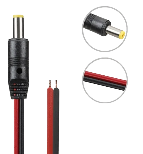 DC male jack red black-parallel (23/38) 