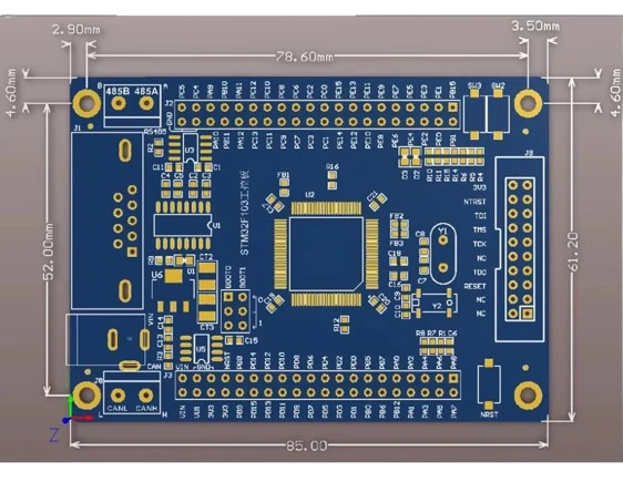 STM32 development board CAN RS485 STM32F103VET6  thumbnail 2
